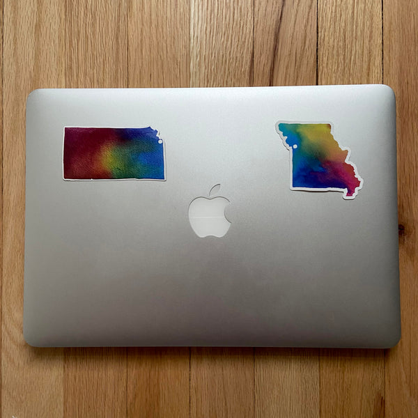 Rainbow State Sticker