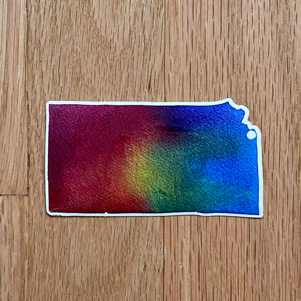 Rainbow State Sticker