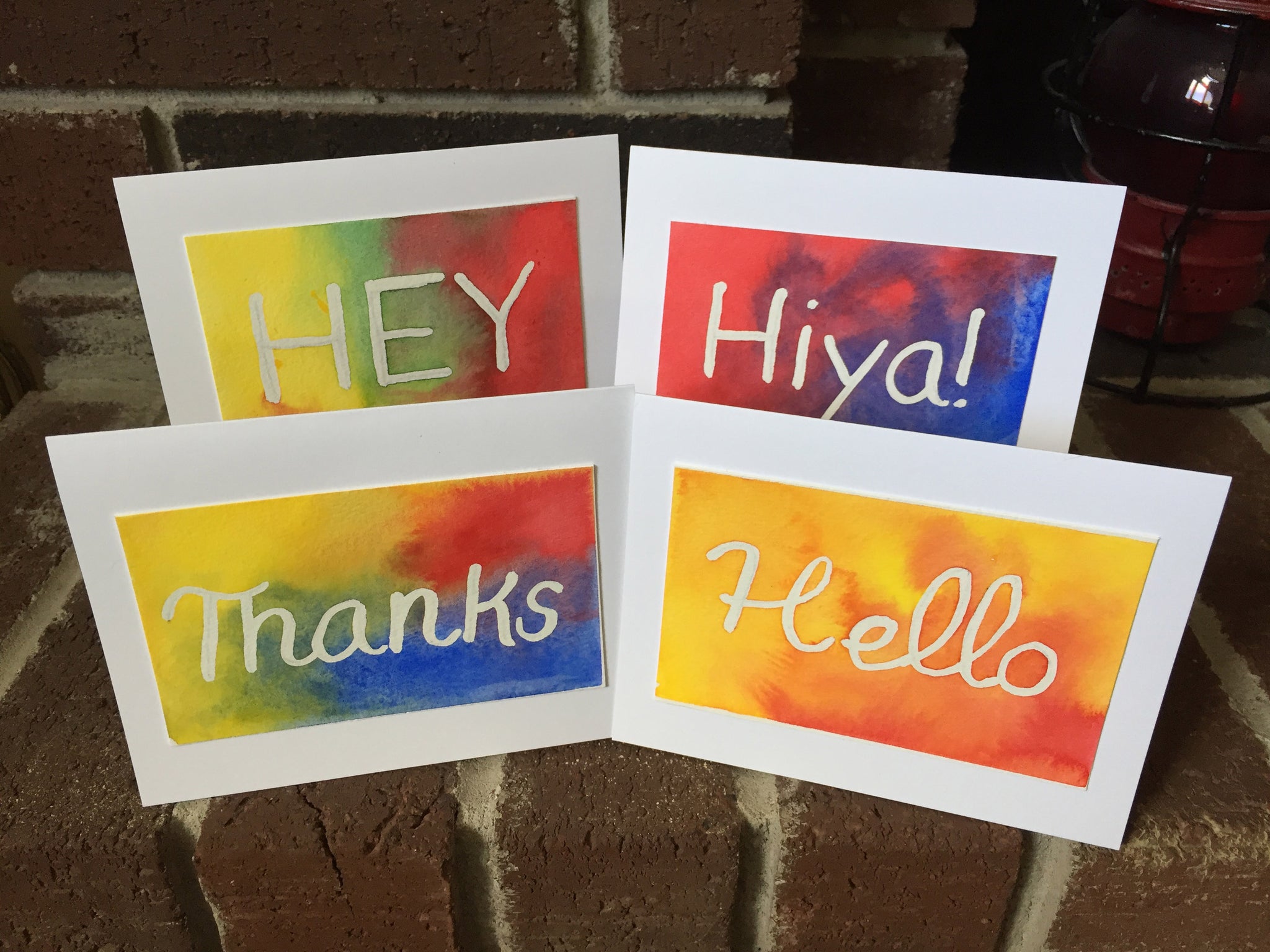 Tie Dye Watercolor Cards Course